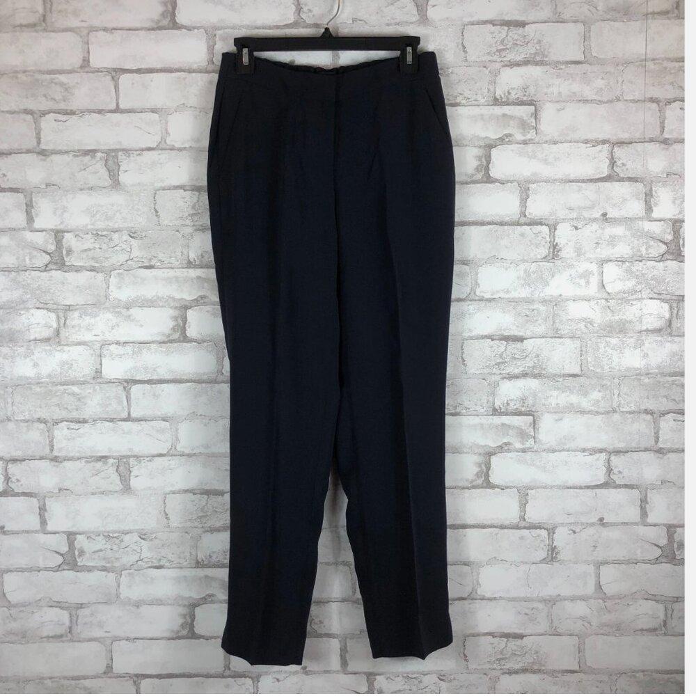 J. Crew Tall pull on easy pant in matte crepe dress pants Navy G8705 NEW Size 6